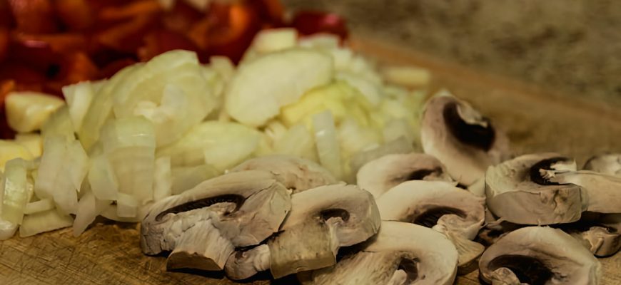 Гибы и лук