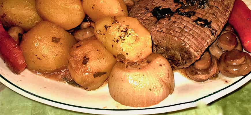 картофель с грибами