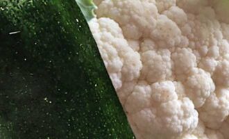 Салат из цветной капусты и кабачков