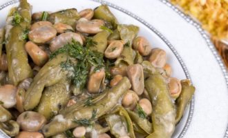 Бобы с маслом