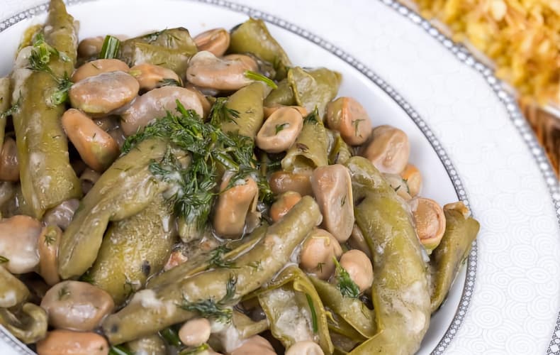 Бобы с маслом